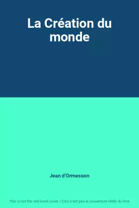 Couverture du produit · La Création du monde