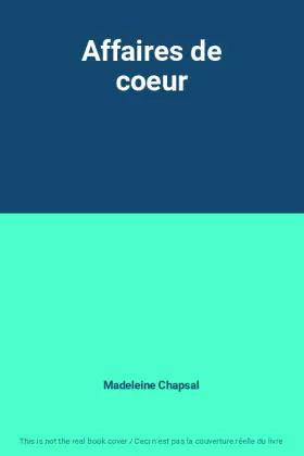 Couverture du produit · Affaires de coeur