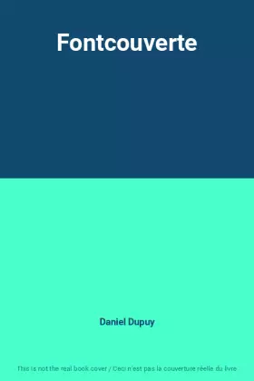 Couverture du produit · Fontcouverte