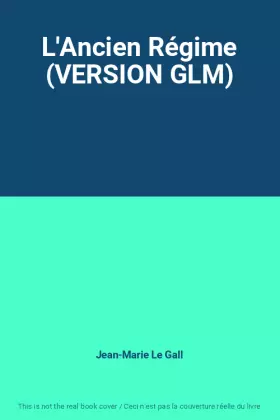 Couverture du produit · L'Ancien Régime (VERSION GLM)