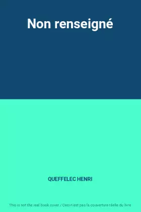 Couverture du produit · Non renseigné