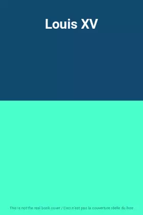 Couverture du produit · Louis XV