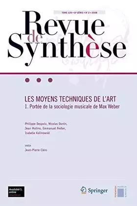 Couverture du produit · Les Moyens Techniques De L'art