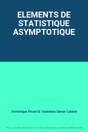 Couverture du produit · ELEMENTS DE STATISTIQUE ASYMPTOTIQUE