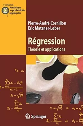 Couverture du produit · Regression : Theorie et Applications
