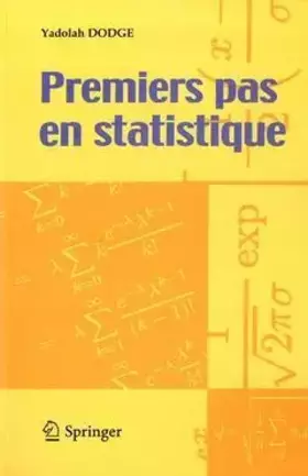 Couverture du produit · Premiers pas en statistique