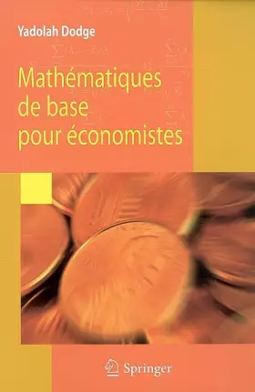 Couverture du produit · Mathématiques de base pour économistes