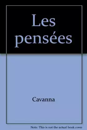 Couverture du produit · Les pensées