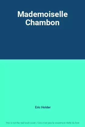 Couverture du produit · Mademoiselle Chambon