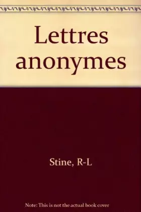Couverture du produit · Lettres anonymes