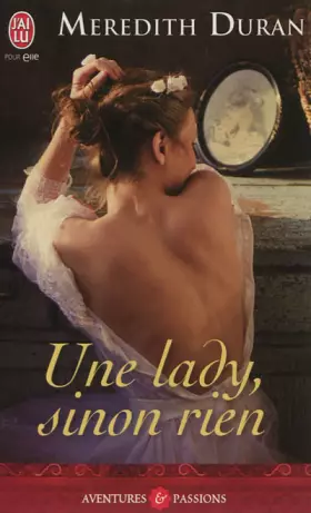 Couverture du produit · Une lady, sinon rien