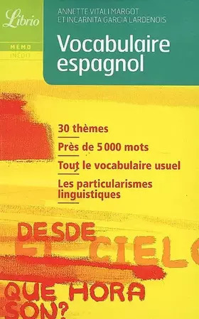 Couverture du produit · Vocabulaire espagnol