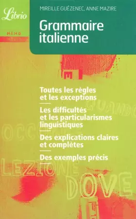 Couverture du produit · Grammaire Italienne