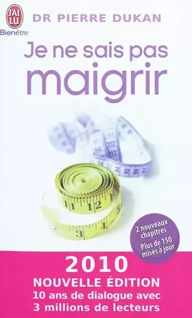 Couverture du produit · Je ne sais pas maigrir