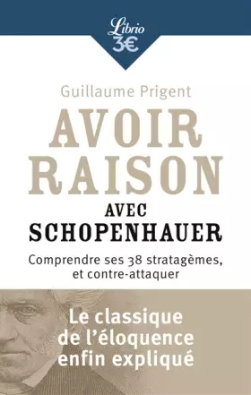 Couverture du produit · Avoir raison avec Schopenhauer
