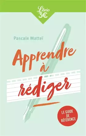 Couverture du produit · Apprendre à rédiger