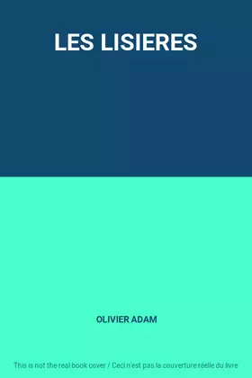 Couverture du produit · LES LISIERES