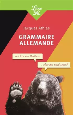 Couverture du produit · Grammaire allemande