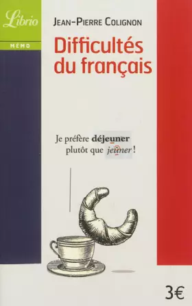 Couverture du produit · Difficultés du français