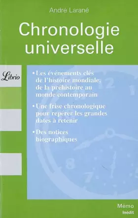 Couverture du produit · Chronologie universelle