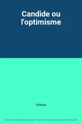 Couverture du produit · Candide ou l'optimisme