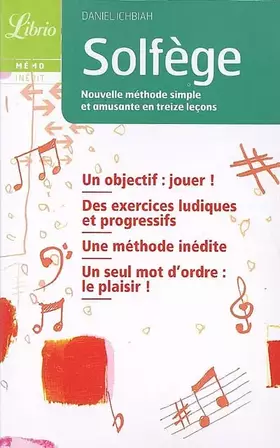 Couverture du produit · Solfège : Nouvelle méthode simple et amusante en treize leçons