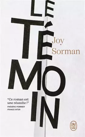 Couverture du produit · Le témoin