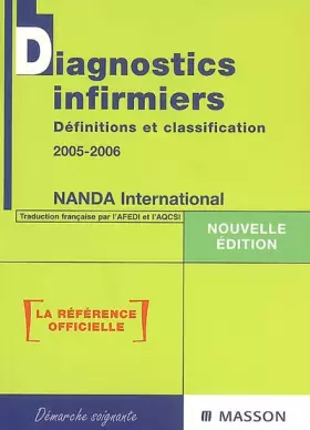 Couverture du produit · Diagnostics infirmiers : Définitions et classifications