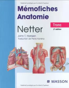 Couverture du produit · Mémofiches Anatomie Netter : Tronc