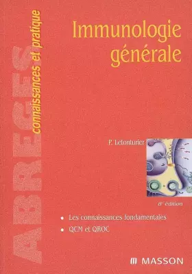 Couverture du produit · Immunologie générale