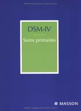 Couverture du produit · DSM IV Soins primaires: POD