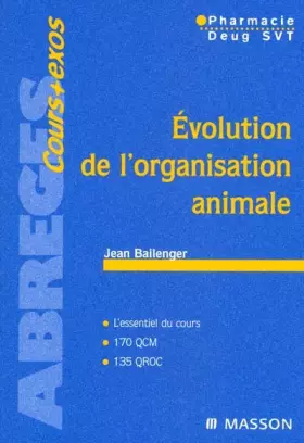 Couverture du produit · Evolution de l'organisation animale