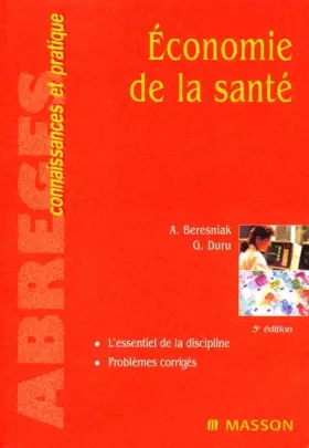 Couverture du produit · Economie de la santé