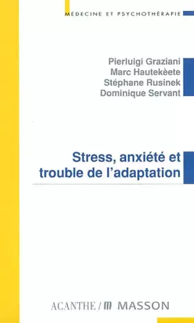 Couverture du produit · Stress anxiété et trouble de l'adaptation