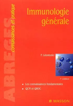 Couverture du produit · Immunologie générale