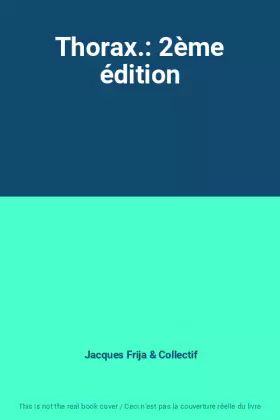 Couverture du produit · Thorax.: 2ème édition
