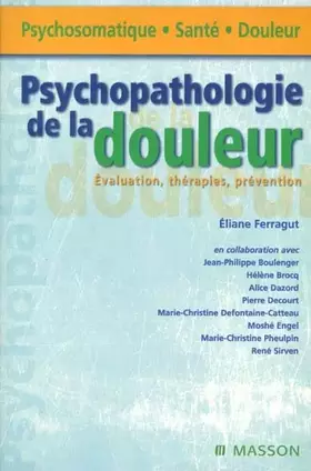 Couverture du produit · Psychopathologie de la douleur