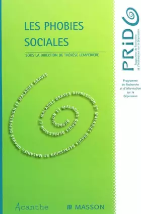 Couverture du produit · Les phobies sociales