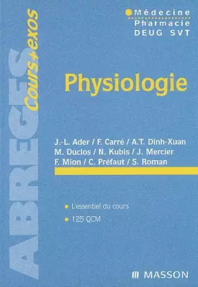 Couverture du produit · Physiologie