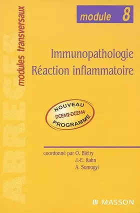 Couverture du produit · Module 8 : Immunopathologie-Réaction inflammatoire