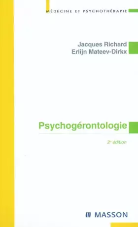 Couverture du produit · Psychogérontologie
