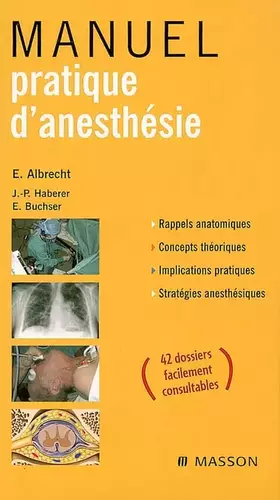 Couverture du produit · Manuel pratique d'anesthésie