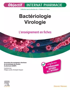 Couverture du produit · Bactériologie - Virologie: L'enseignement en fiches