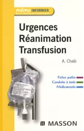 Couverture du produit · Réanimation Urgences Transfusion