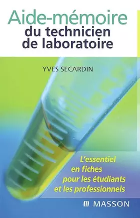 Couverture du produit · Aide-mémoire du technicien de laboratoire