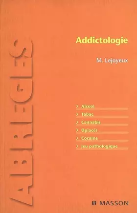Couverture du produit · Addictologie