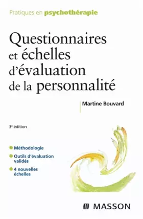 Couverture du produit · Questionnaires et échelles d'évaluation de la personnalité