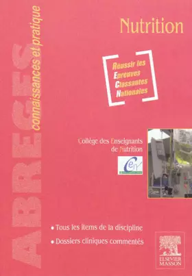 Couverture du produit · Nutrition