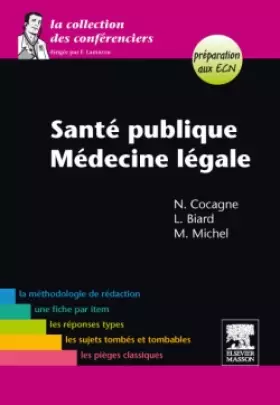 Couverture du produit · Santé publique-Médecine légale