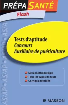 Couverture du produit · Flash tests d'aptitude concours auxiliaire de puériculture